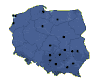 Mapa tournee po Polsce